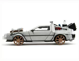 Delorean Back to The Future III Time Machine 1:24 Jada Toys 34996