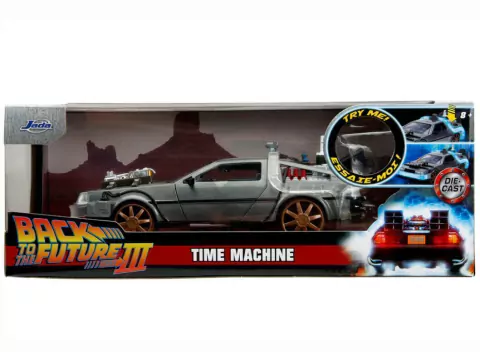 Delorean Back to The Future III Time Machine 1:24 Jada Toys 34996