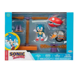 Set Diorama do Sonic com Sonic, Rhinobot e Chopper E Acessórios Sunny 4230