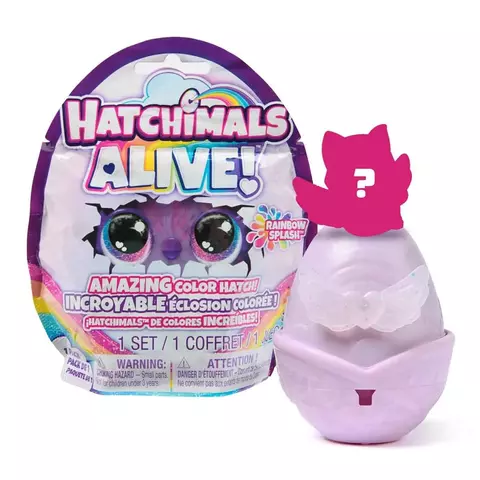 Hatchimals Alive Surpresa Com Acessório Rainbow Splash 4000 Sunny