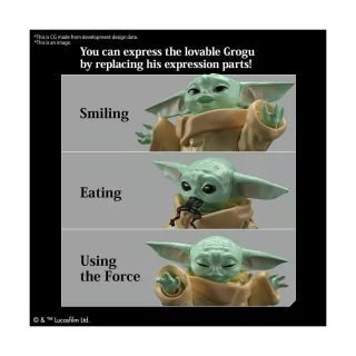 Model Kit Grogu - 1/4 & 1/12 Scale - The Mandalorian - Bandai