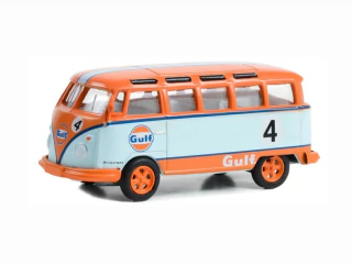 1964 Volkswagen Samba Bus Gulf Club V-dub 1/64 Greenlight 36070B