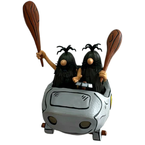 Estátua Irmãos Rocha - Corrida Maluca Hanna Barbera - Splash Toys