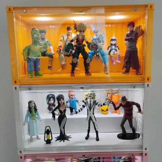 Expositor Container Display Box de Acrílico com LED 910 - Branco - 19 cm de altura - comprar online