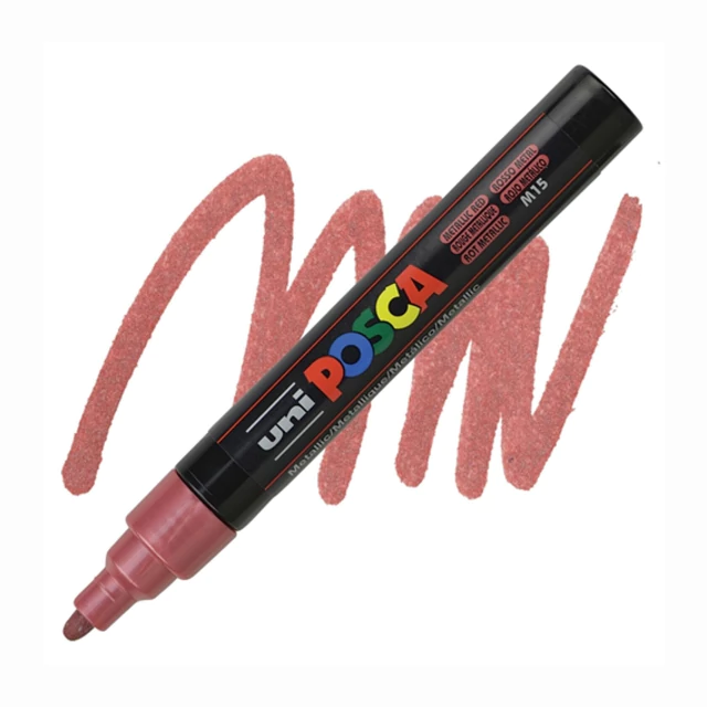 Caneta Posca Uni Pc-5m Metallic Red 1.8-2.5mm #M15 3561 Caneta Posca Uni Pc-5m Metallic Red 1.8-2.5mm #M15 3561