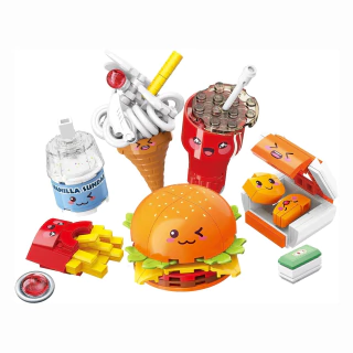 Bloco de Montar Build & Fun Fast Food 35012 Qman