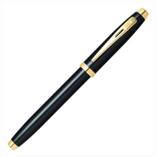 Caneta Rollerball Sheaffer 100 Preto Com Clip Dourado E1932251