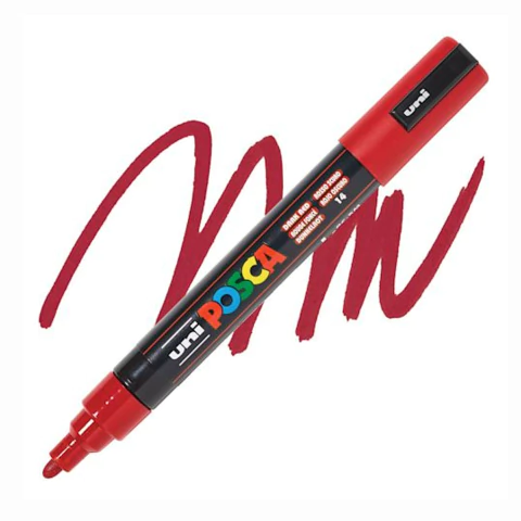 Caneta Posca Uni Pc-5m Dark Red 1.8-2.5mm #14 9968