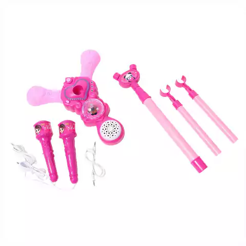 Luluca Microfone Karaokê Com Pedestal F0116-4 Fun