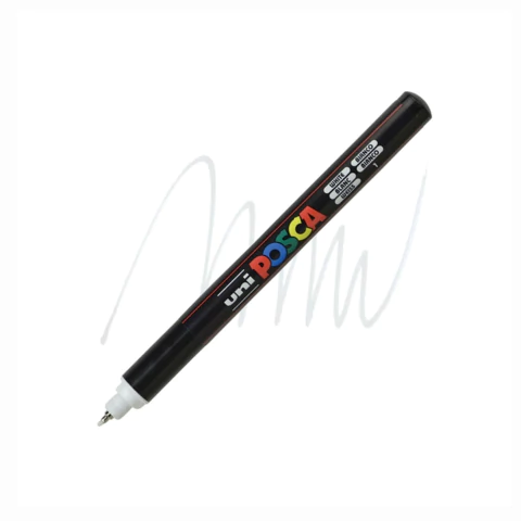 Caneta Posca Pc-1mr Uni Branca 0.7mm #01 9781