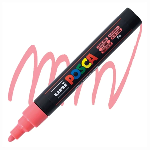 Caneta Posca Uni Pc-5m Rosa Coral 1.8-2.5mm #66 8025