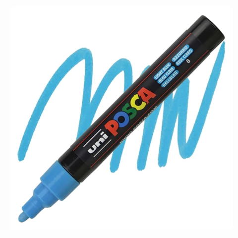 Caneta Posca Uni Pc-5m Azul Claro 1.8-2.5mm #08 6209