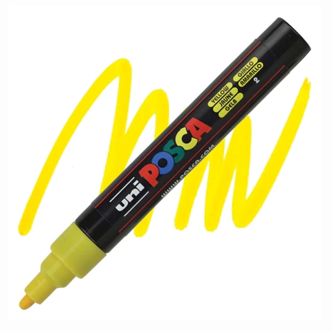Caneta Posca Uni Pc-5m Amarela 1.8-2.5mm #02 6162
