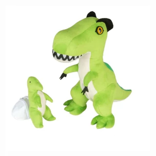 Pelúcia Bichos De Pano Tiranossaura Rex Grávida com 1 Filhote 5185