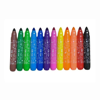 Canetinhas Hidrográficas Criatic Fun Big 12 Cores Tampa Azul Cis 5.7768