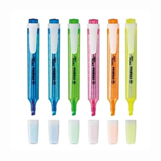 Estojo Marcador Texto Fluorescente Swing Cool 6 Cores Stabilo 7937