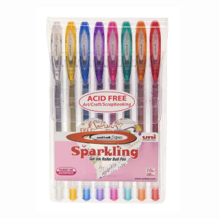 Caneta Gel Signo Noble Metal Estojo Com 8 Cores Uni-Ball 2291