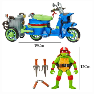 Tartarugas Ninja Veículo Battle Cycle Com Raphael 3673 Sunny