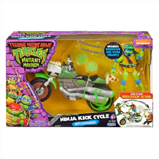 Tartarugas Ninja Veículo Ninja Kick Cycle Com Leonardo 3673 Sunny