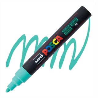 Caneta Posca Uni Pc-5m Verde Água 1.8-2.5mm #P6 8032