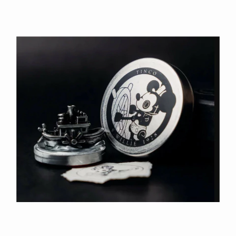 Tinco Steamboat Willie Mickey (Coleção Completa) Toy Art em Metal Feito no Brasil
