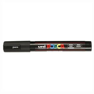 Caneta Posca Uni Pc-5m Preto 1.8-2.5mm #24 6117