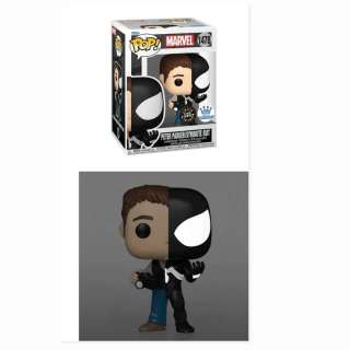 Boneco Funko Pop Marvel Peter Parker Symbiote Suit 1478 Glow Chase Special Ed