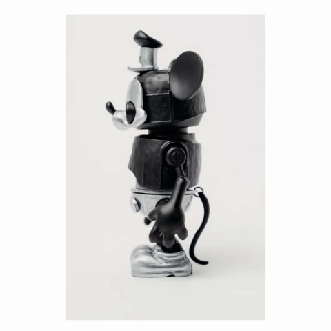 Tinco Steamboat Willie Mickey (Coleção Completa) Toy Art em Metal Feito no Brasil