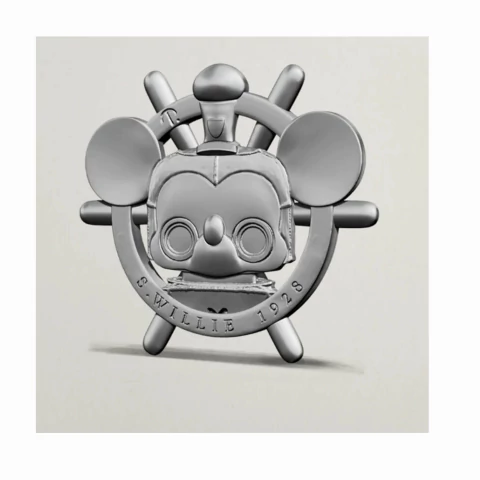Moeda Magnética Tinco (Coleção S. Willie Mickey) Limited Edition Toy Art em Metal Feito no Brasil