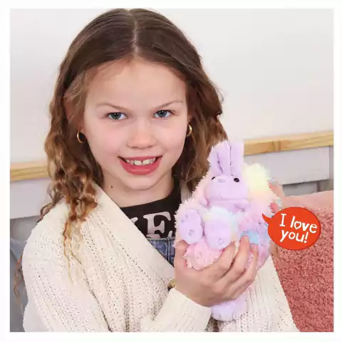 Pelúcia Interativa Com Som Curlimals Bo A Coelhinha F0131-1 Fun