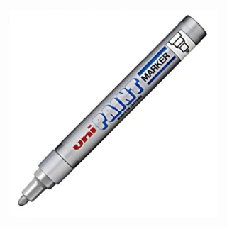 Marcador Permanente Uni Paint Marker Px-20 Prata Uni-Ball