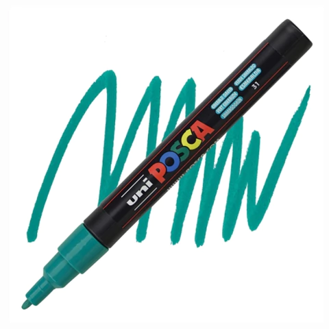 Caneta Posca Uni Pc-3m Emerald Green 0.9-1.3mm #31 6815