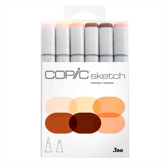 Marcador Copic Sketch Portrait Estojo 6 Cores 2944 Marcador Copic Sketch Portrait Estojo 6 Cores 2944