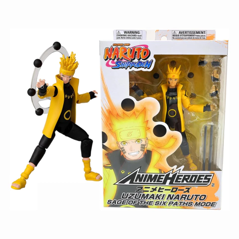 Naruto Shippuden Anime Heroes Uzumaki Naruto Sage Of The Six Paths Mode Bandai F00735