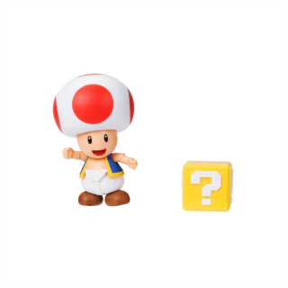 Super Mario Boneco Toad Com Bloco 11 Cm 4200 Sunny