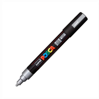 Caneta Posca Uni Pc-5m Prata 1.8-2.5mm #26 6278