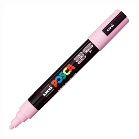 Caneta Posca Uni Pc-5m Rosa Claro 1.8-2.5mm #51 6891