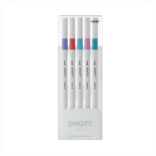 Emott Estojo Com 5 Canetas Extra Fina 5C Nº5 0.4mm Uni 4784