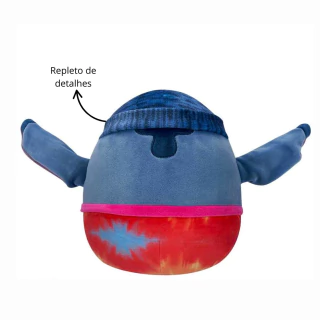 Pelúcia Squishmallows Disney Stitch Tie Dye 20 Cm 3848 Sunny