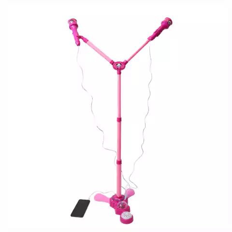 Luluca Microfone Karaokê Com Pedestal F0116-4 Fun