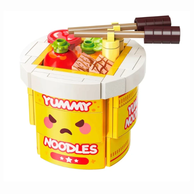 Bloco de Montar Build & Fun Cup Noodles Qman 72 Peças 35017-4 Bloco de Montar Build & Fun Cup Noodles Qman 72 Peças 35017-4