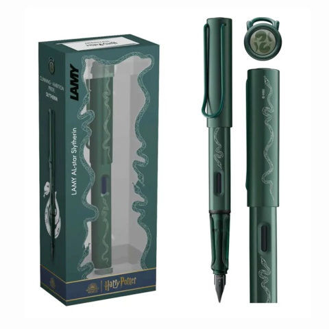 Caneta Tinteiro Lamy Al-star Harry Potter Slytherin Sonserina Pena Média