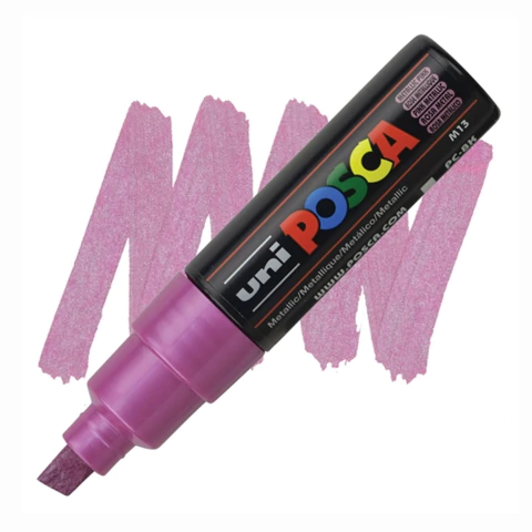 Caneta Posca Uni Pc-8k Metallic Pink 8.0mm M13 3660