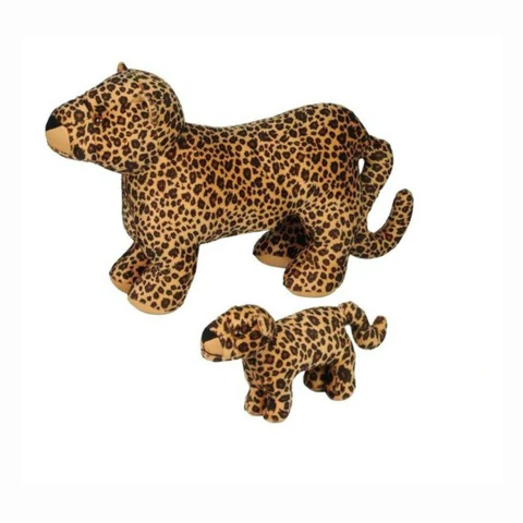 Pelúcia Bichos De Pano Onça Pintada Com 1 Filhote 521
