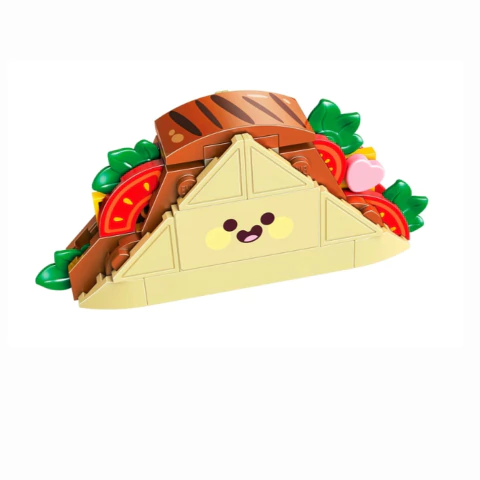 Bloco de Montar Build & Fun Sanduíche Qman 56 Peças 35017-1