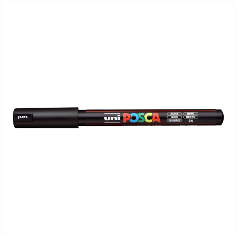 Caneta Posca Pc-1mr Uni Preta 0.7mm #24 9866