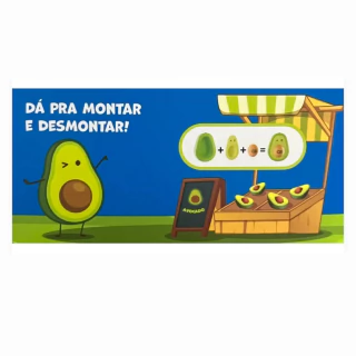 Kit Com 3 Borracha Escolar Fantasia Abacate Cis 5601