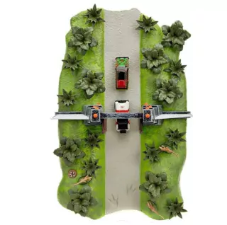 Miniaturas Jurassic Park 30th Anniversary Diorama Nano Scene Die Cast Jada