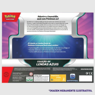 Box Pokémon Com 49 Cartas Lendas Azuis Kyogre EX Copag 100-10152