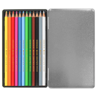 Estojo Lápis Aquarelável Caran Dache RED 12 Cores 288412